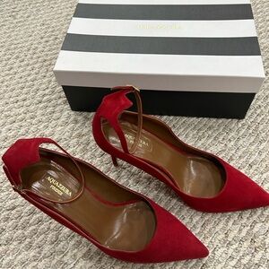 Aquazzura Women's Red Suede Heels